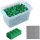 Bausteine - 520 Stück, 100% Kompatibel Sluban, Papimax, Q-Bricks, LEGO® und mehr - Inklusive Box und Grundplatte, Grün