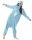 Katara 1744 -  Glücksbärchi Blau "Schlummerbärchi" L (165-175cm), Jumpsuit, Onesie, Karneval, Overall, Party, Karnevals-Kostüm, Verkleidung zum Fasching, Schlafanzug, Hausanzug, Jogginganzug, Cosplay, Tierkostüm für Erwachsene