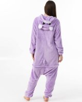 Katara 1744 -  Glücksbärchi Lila "Teile-gern-Bärchi" S (145-155cm), Jumpsuit, Onesie, Karneval, Overall, Party, Karnevals-Kostüm, Verkleidung zum Fasching, Schlafanzug, Hausanzug, Jogginganzug, Cosplay, Tierkostüm für Erwachsene