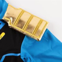 Katara 1771 - Ninja Kostüm Anzug für Jungen, Kinder, Verkleidung Fasching Karneval, Größe S, Blau Schwarz