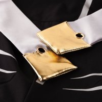 Katara 1771 - Ninja Kostüm Anzug für Jungen, Kinder, Verkleidung Fasching Karneval, Größe L, Weiß Schwarz