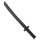 Katara 1771 - Schwarzes Schaumstoff Schwert (55cm) Spielzeug Ungefährlich / Ninja Kostüm Verkleidung