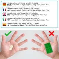 Bausteine - 1264 Stück, 100% Kompatibel LEGO®,...