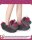 Corimori Süße Plüsch Hausschuhe (10+ Designs) Einhorn „Ruby“ Slipper Einheitsgr. 25-33,5 Unisex Pantoffeln Schwarz Pink