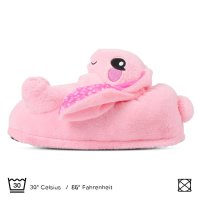 Corimori Süße Plüsch Hausschuhe (10+ Designs) Hase „Bonnie“ Slipper Einheitsgröße 34-44 Unisex Pantoffeln Rosa