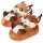 Corimori Süße Plüsch Hausschuhe (10+ Designs) Fuchs „Faye“ Slipper Einheitsgröße 34-44 Unisex Pantoffeln Orange