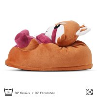 Corimori Süße Plüsch Hausschuhe (10+ Designs) Roter Panda „Ponva“ Slipper Einheitsgr. 25-33,5 Unisex Pantoffeln RotBraun