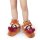 Corimori Süße Plüsch Hausschuhe (10+ Designs) Roter Panda „Ponva“ Slipper Einheitsgr. 25-33,5 Unisex Pantoffeln RotBraun