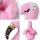 Corimori Süße Plüsch Hausschuhe (10+ Designs) Flamingo „Tiffany“ Slipper Einheitsgröße 34-44 Unisex Pantoffeln Pink Gold