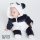 Corimori 1850 Mei der Panda Baby Neugeborenen Onesie Jumpsuit Strampler Anzug Kostüm Verkleidung (60-70 cm), Blau Weiß