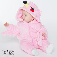 Corimori 1850 Tiffany der Flamingo Baby Neugeborenen Onesie Jumpsuit Strampler Anzug Kostüm Verkleidung (70-90 cm), Rosa