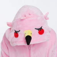 Corimori 1850 Tiffany der Flamingo Baby Neugeborenen Onesie Jumpsuit Strampler Anzug Kostüm Verkleidung (70-90 cm), Rosa