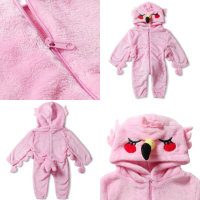 Corimori 1850 Tiffany der Flamingo Baby Neugeborenen Onesie Jumpsuit Strampler Anzug Kostüm Verkleidung (70-90 cm), Rosa