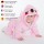 Corimori 1850 Tiffany der Flamingo Baby Neugeborenen Onesie Jumpsuit Strampler Anzug Kostüm Verkleidung (70-90 cm), Rosa