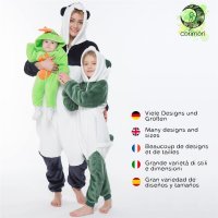 Corimori 1851 Byte der Dinosaurier Kinder Jungen Mädchen Onesie Jumpsuit Anzug Kostüm Verkleidung (Gr. 90-110 cm), Grün