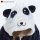 Corimori 1851 Mei der Panda Kinder Jungen Mädchen Onesie Jumpsuit Anzug Kostüm Verkleidung (Gr. 110-130 cm), Blau Weiß