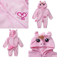 Corimori 1850 Rose das Einhorn Baby Neugeborenen Onesie Jumpsuit Strampler Anzug Kostüm Verkleidung (60-70 cm), Rosa