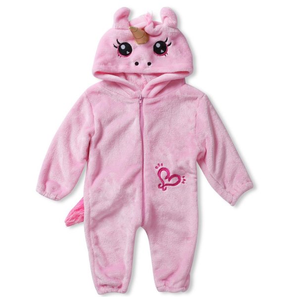 Corimori 1850 Rose das Einhorn Baby Neugeborenen Onesie Jumpsuit Strampler Anzug Kostüm Verkleidung (70-90 cm), Rosa