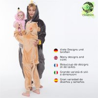 Corimori 1851 Louis der Affe Kinder Jungen Mädchen Onesie Jumpsuit Anzug Kostüm Verkleidung (Gr. 110-130 cm), Hellbraun