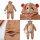 Corimori 1851 Louis der Affe Kinder Jungen Mädchen Onesie Jumpsuit Anzug Kostüm Verkleidung (Gr. 110-130 cm), Hellbraun