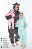 Corimori 1852 Rose das Einhorn Damen Herren Onesie Jumpsuit Anzug Einteiler Kostüm Verkleidung Gr. 150 - 160cm, Rosa