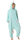 Corimori 1852 Jade das Einhorn Damen Herren Onesie Jumpsuit Anzug Einteiler Kostüm Verkleidung Gr. 150 - 160cm, Türkis