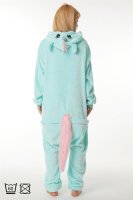 Corimori 1852 Jade das Einhorn Damen Herren Onesie Jumpsuit Anzug Einteiler Kostüm Verkleidung Gr. 160 - 170cm, Türkis