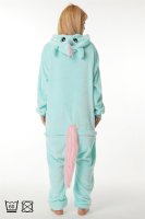 Corimori 1852 Jade das Einhorn Damen Herren Onesie Jumpsuit Anzug Einteiler Kostüm Verkleidung Gr. 170 - 180cm, Türkis