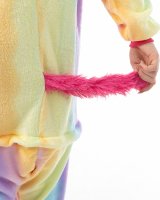 Katara 1744 -  Einhorn Regenbogen M (155-165cm), Jumpsuit, Onesie, Karneval, Overall, Party, Karnevals-Kostüm, Verkleidung zum Fasching, Schlafanzug, Hausanzug, Jogginganzug, Cosplay, Tierkostüm für Erwachsene