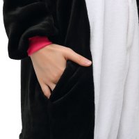 Katara 1744 -  Einhorn Schwarz L (165-175cm), Jumpsuit, Onesie, Karneval, Overall, Party, Karnevals-Kostüm, Verkleidung zum Fasching, Schlafanzug, Hausanzug, Jogginganzug, Cosplay, Tierkostüm für Erwachsene