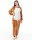 Katara 1744 -  Streifenhörnchen Braun XL (175-185cm), Jumpsuit, Onesie, Karneval, Overall, Party, Karnevals-Kostüm, Verkleidung zum Fasching, Schlafanzug, Hausanzug, Jogginganzug, Cosplay, Tierkostüm für Erwachsene