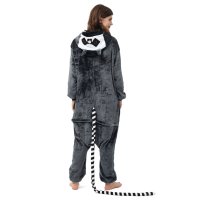 Katara 1744 -  Langur Affe Dunkelgrau XL (175-185cm), Jumpsuit, Onesie, Karneval, Overall, Party, Karnevals-Kostüm, Verkleidung zum Fasching, Schlafanzug, Hausanzug, Jogginganzug, Cosplay, Tierkostüm für Erwachsene