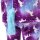 Katara 1744 -  Einhorn Lila-Blau M (155-165cm), Jumpsuit, Onesie, Karneval, Overall, Party, Karnevals-Kostüm, Verkleidung zum Fasching, Schlafanzug, Hausanzug, Jogginganzug, Cosplay, Tierkostüm für Erwachsene