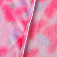 Katara 1744 -  Einhorn Pink/Rosa Sterne M (155-165cm), Jumpsuit, Onesie, Karneval, Overall, Party, Karnevals-Kostüm, Verkleidung zum Fasching, Schlafanzug, Hausanzug, Jogginganzug, Cosplay, Tierkostüm für Erwachsene