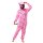 Katara 1744 -  Einhorn Pink/Rosa Sterne M (155-165cm), Jumpsuit, Onesie, Karneval, Overall, Party, Karnevals-Kostüm, Verkleidung zum Fasching, Schlafanzug, Hausanzug, Jogginganzug, Cosplay, Tierkostüm für Erwachsene