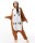 Katara 1744 -  Eule braun M (155-165cm), Jumpsuit, Onesie, Karneval, Overall, Party, Karnevals-Kostüm, Verkleidung zum Fasching, Schlafanzug, Hausanzug, Jogginganzug, Cosplay, Tierkostüm für Erwachsene