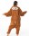Katara 1744 -  Eule braun M (155-165cm), Jumpsuit, Onesie, Karneval, Overall, Party, Karnevals-Kostüm, Verkleidung zum Fasching, Schlafanzug, Hausanzug, Jogginganzug, Cosplay, Tierkostüm für Erwachsene