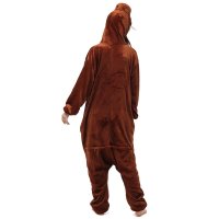 Katara 1744 -  Walroß Braun XL (175-185cm), Jumpsuit, Onesie, Karneval, Overall, Party, Karnevals-Kostüm, Verkleidung zum Fasching, Schlafanzug, Hausanzug, Jogginganzug, Cosplay, Tierkostüm für Erwachsene