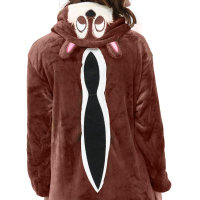 Katara 1744 -  Eichhörnchen Braunrot L (165-175cm), Jumpsuit, Onesie, Karneval, Overall, Party, Karnevals-Kostüm, Verkleidung zum Fasching, Schlafanzug, Hausanzug, Jogginganzug, Cosplay, Tierkostüm für Erwachsene