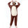 Katara 1744 -  Eichhörnchen Braunrot L (165-175cm), Jumpsuit, Onesie, Karneval, Overall, Party, Karnevals-Kostüm, Verkleidung zum Fasching, Schlafanzug, Hausanzug, Jogginganzug, Cosplay, Tierkostüm für Erwachsene