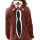 Katara 1744 -  Eichhörnchen Braunrot L (165-175cm), Jumpsuit, Onesie, Karneval, Overall, Party, Karnevals-Kostüm, Verkleidung zum Fasching, Schlafanzug, Hausanzug, Jogginganzug, Cosplay, Tierkostüm für Erwachsene
