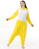 Katara 1744 -  Ente Gelb M (155-165cm), Jumpsuit, Onesie, Karneval, Overall, Party, Karnevals-Kostüm, Verkleidung zum Fasching, Schlafanzug, Hausanzug, Jogginganzug, Cosplay, Tierkostüm für Erwachsene
