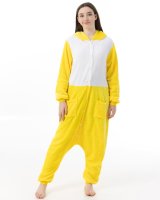 Katara 1744 -  Ente Gelb M (155-165cm), Jumpsuit, Onesie, Karneval, Overall, Party, Karnevals-Kostüm, Verkleidung zum Fasching, Schlafanzug, Hausanzug, Jogginganzug, Cosplay, Tierkostüm für Erwachsene