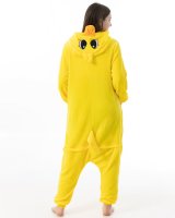 Katara 1744 -  Ente Gelb M (155-165cm), Jumpsuit, Onesie, Karneval, Overall, Party, Karnevals-Kostüm, Verkleidung zum Fasching, Schlafanzug, Hausanzug, Jogginganzug, Cosplay, Tierkostüm für Erwachsene