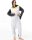 Katara 1744 -  Pinguin dunkelgrau/weiß L (165-175cm), Jumpsuit, Onesie, Karneval, Overall, Party, Karnevals-Kostüm, Verkleidung zum Fasching, Schlafanzug, Hausanzug, Jogginganzug, Cosplay, Tierkostüm für Erwachsene