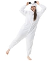 Katara 1744 -  Polarbär Weiß M (155-165cm), Jumpsuit, Onesie, Karneval, Overall, Party, Karnevals-Kostüm, Verkleidung zum Fasching, Schlafanzug, Hausanzug, Jogginganzug, Cosplay, Tierkostüm für Erwachsene