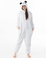 Katara 1744 -  Polarbär Weiß M (155-165cm), Jumpsuit, Onesie, Karneval, Overall, Party, Karnevals-Kostüm, Verkleidung zum Fasching, Schlafanzug, Hausanzug, Jogginganzug, Cosplay, Tierkostüm für Erwachsene