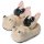 Corimori Süße Plüsch-Hausschuhe (10+ Designs) Frenchie „Zorro“ Slipper Einheitsgröße 25-33.5 Unisex Pantoffeln Beige Schwarz