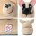 Corimori Süße Plüsch-Hausschuhe (10+ Designs) Frenchie „Zorro“ Slipper Einheitsgröße 25-33.5 Unisex Pantoffeln Beige Schwarz