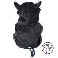 Corimori (viele Designs) Baby Onesie Spark der Drache Süßes Tier Plüsch-Kostüm Strampler Schwarz Hell-blau (60-70 cm)